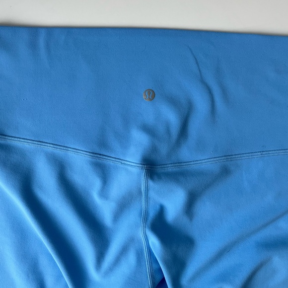 Lululemon Align Crop Leggings Pool Party Blue 23” Size 14 - Picture 9 of 11